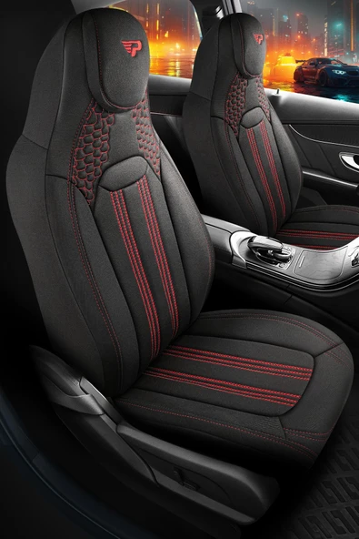 Panda Kılıf Panda Hunter Lakost Kumaş Ortopedik Destekli Oto Koltuk Kılıfı-tam Set - 2