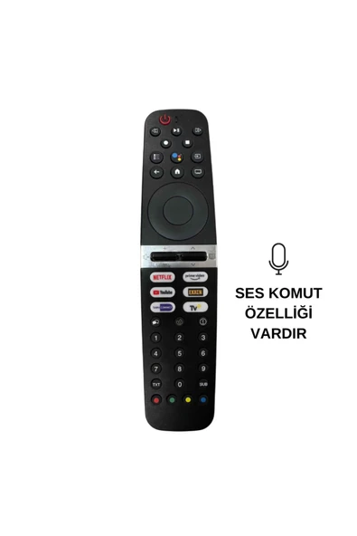 FRANKEVER ARÇELİK-BEKO-GRUNDIG GR-V3 SES KOMUTLU NETFLIX-YOUTUBE-BEIN-EXXEN-TV+ LCD LED TV KUMANDASI ürün görseli 1