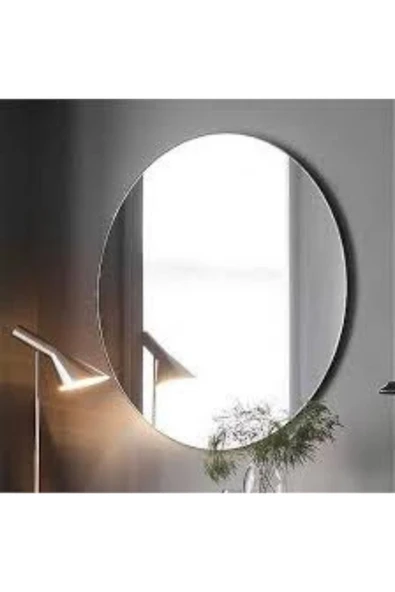 DEKORATİF TASARIM YUVARLAK  AYNA 4 MM CAM KENARLARI RODAJLI 40X40 4 ADET - 3