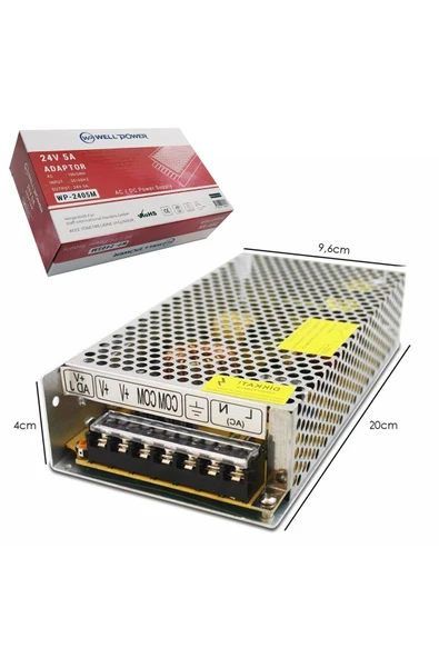BSSM Wp-2405m Metal Kasa Adaptör 24 Volt 5 Amper