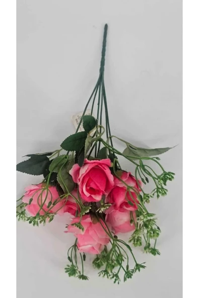 ŞEKER PEMBESİ COK KATLI 6 KAFALI GÜL EV DEKOR SAKSI VAZO SÜSÜ - Resim 2