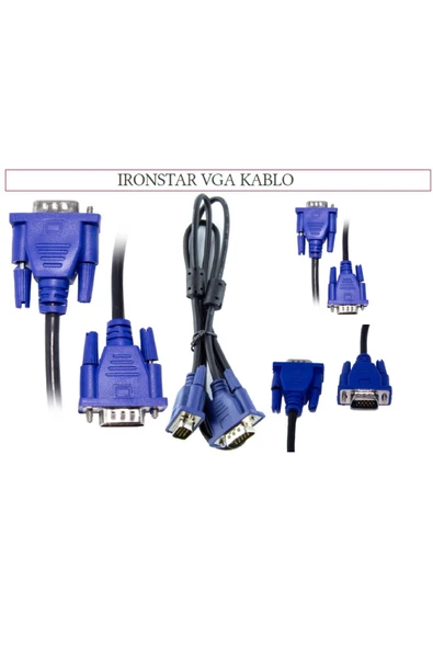 IRONSTAR VGA Kablo 1.5 MT Pc Laptop Tv Yazıcı
