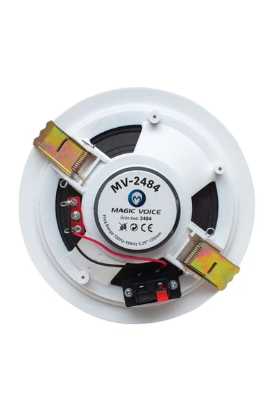 MİRGE Fullsound 1421c 13 Cm 8 Ohm 6 W Beyaz Alçıpan Trafolu Hoparlör - 2