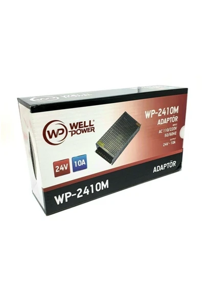 WELL POWER Metal Kasa Adaptör 24v 10a Ac 110-220v 50-60hz Wellpower Wp-2410m - 4