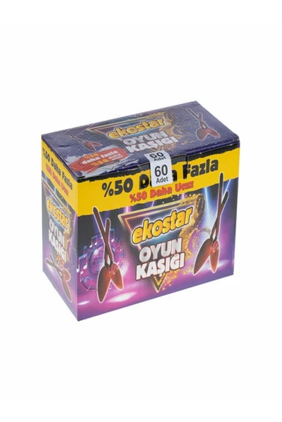 Oyun Kaşığı Uzun 60 Adet - 30 Takım