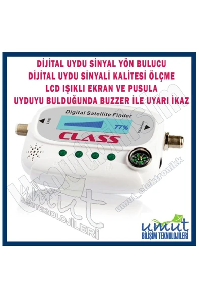 Class Dijital Uydu Yön Bulucu Uyduyu Bulduğunda Buzzer Bip Ile Ikaz Verir Dijital Uydu Bulur - 6