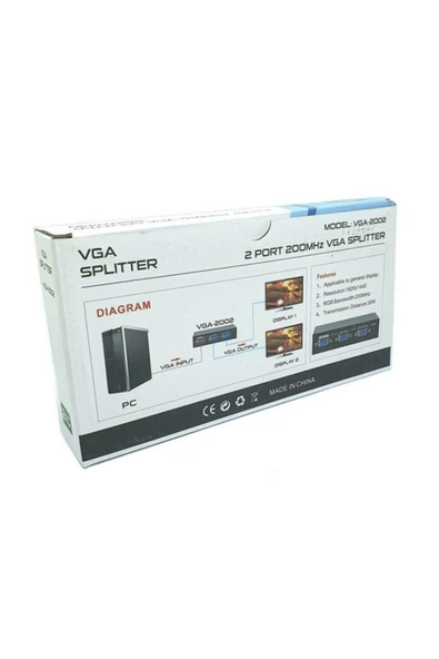 Class 2port 1x2 Vga Splitter Vga Dağıtıcı - 3