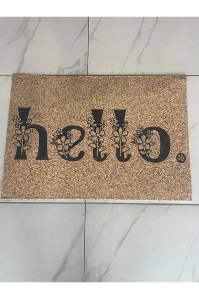 Kapı önü paspas HELLO yazılı çok amaçlı kapı önü paspas