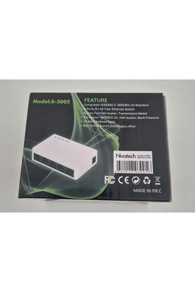 NIVATECH NİVATECH S-5005 5 PORT SWİTCH