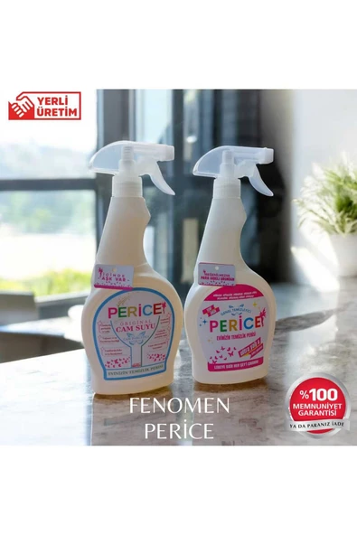 Genel Temizleyici 500 ml+ Cam Suyu uzun süre koruma 500 ml Perice 2 li avantajlı paket