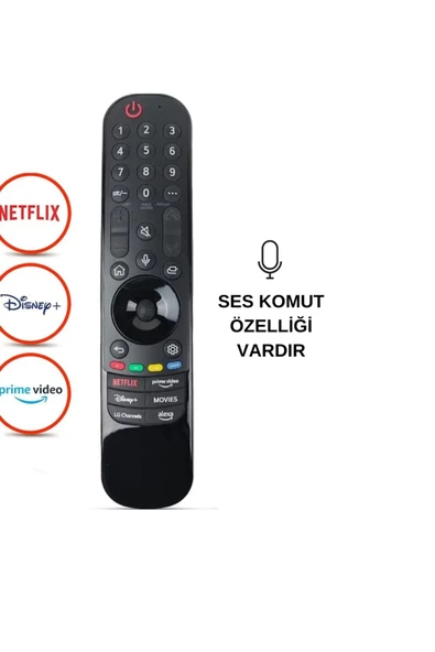 LG Mr23 GA - MR 22 Ga - Mr21 Ga uyumlu Mauseli ve ses komutlu akıllı kumanda ürün görseli 1