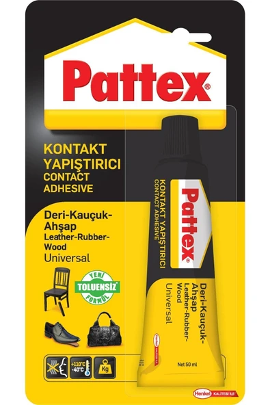 Universal Çok Amaçlı (deri , Kauçuk , Ahşap ) Kontakt Yapıştırıcı 50 gr Tekli Paket - 1