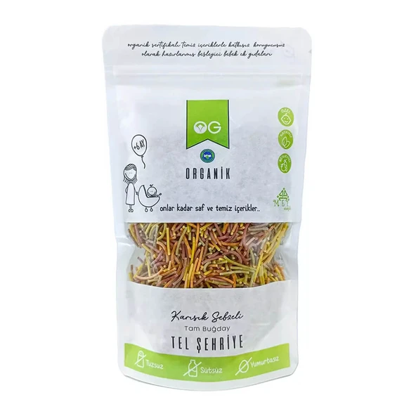 OG Organik Sebzeli Tel Şehriye 180gr
