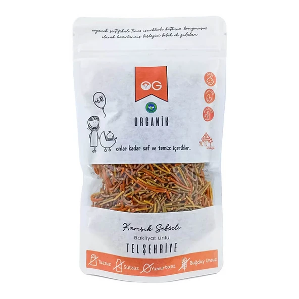 OG Organik Sebzeli Bakliyat Unlu Tel Şehriye 180gr