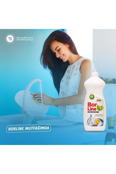 Sıvı Bulaşık Deterjanı 4000 Ml Limon 4 Adet - 3