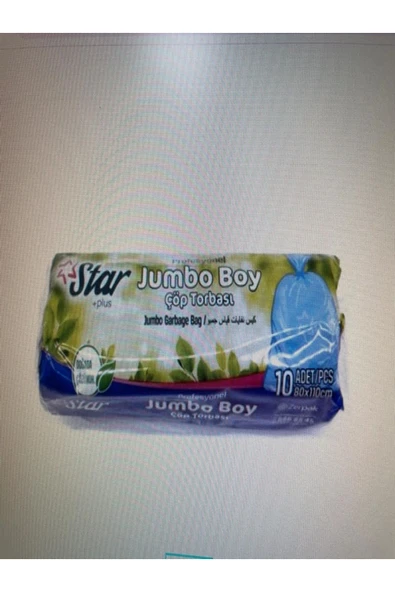 Çöp Poşeti Standart Jumbo Boy Mavi Ebat 80X110 200 Gr 3 PAKET