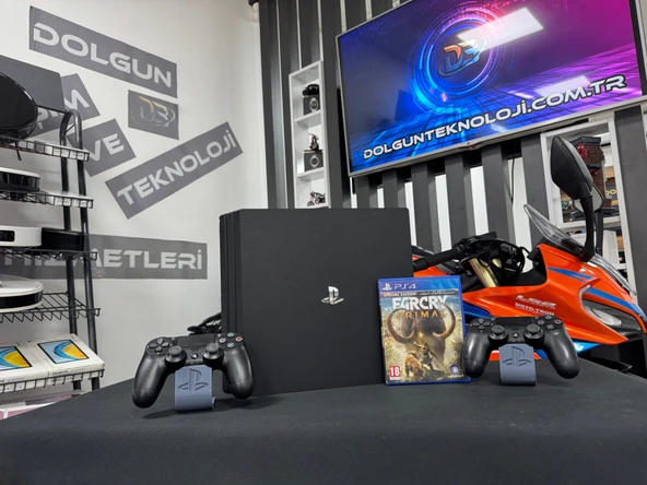 PlayStation 4 Pro 1TB Çift Kol + Far Cry Primal Oyun CD’si (İKİNCİ EL)