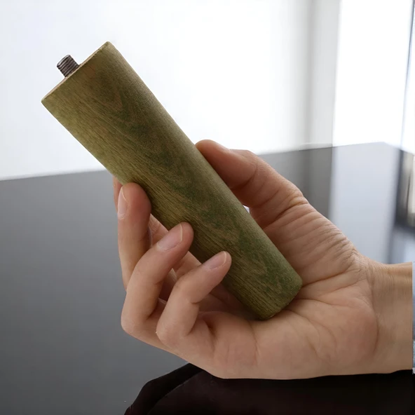 8 Adet Ahşap Ayak 12 Cm Orman Yeşili M8 Civatalı Bağlantı Aparatlı Dolap Mobilya Koltuk Kanepe Destek Ayağı Ayakları - 2