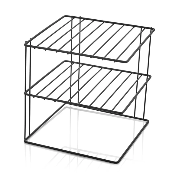 2 Adet Metal 3 Katlı Dolap Içi,Tezgah Üstü Düzenleyici Organizer - 3