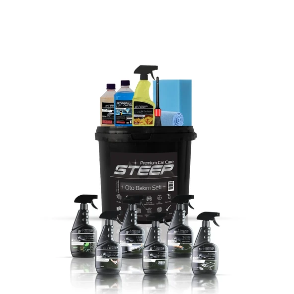 STEEP Ultimate 13 Parça Full Oto Bakım Seti Araç Temizlik Seti ürün görseli