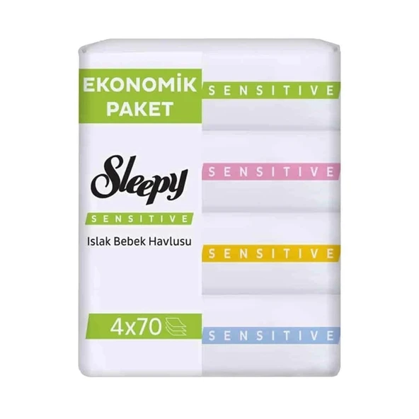 Sleepy Sensitive Islak Havlu Mendil 4x70 280 Yaprak - 1