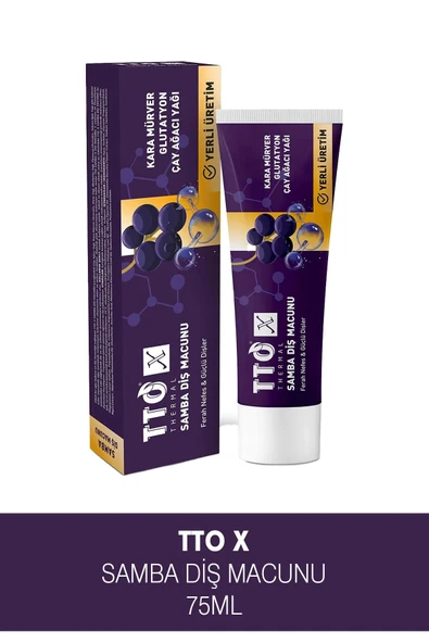 Tto X Kara Mürverli Diş Macunu 75 ml - 1