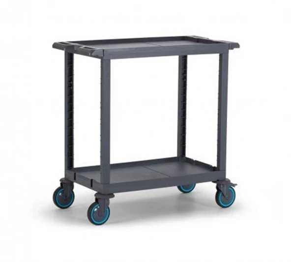 2 Raflı Plastik Servis Arabası - Resim 3