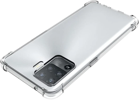 Oppo Reno 5 Lite Uyumlu Darbe Önleyici Sararmaya Dayanıklı Airbag Korumalı Ultra Slim TPU Şeffaf Silikon Kılıf - 4