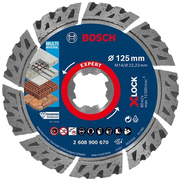 EXP X-LOCK MultiMaterial Elmas Kesme 125 mm - 1