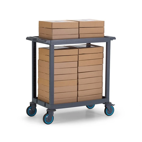 2 Raflı Plastik Servis Arabası ürün görseli