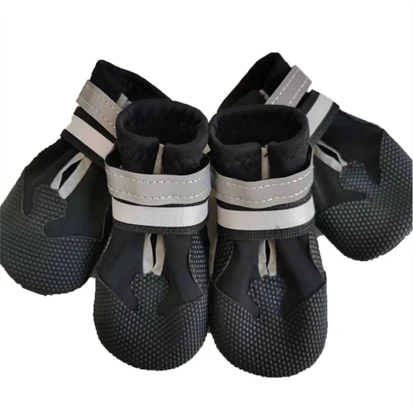 Reflektörlü Su Geçirmez Kaymaz Köpek Bot Ayakkabı - 7