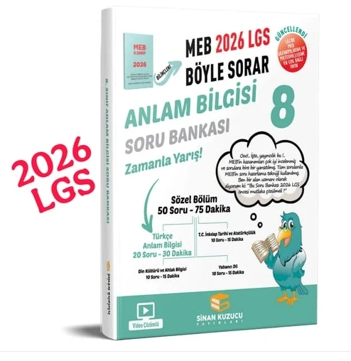 Sinan Kuzucu 8. Sınıf Anlam Bilgisi Soru Bankası 2026