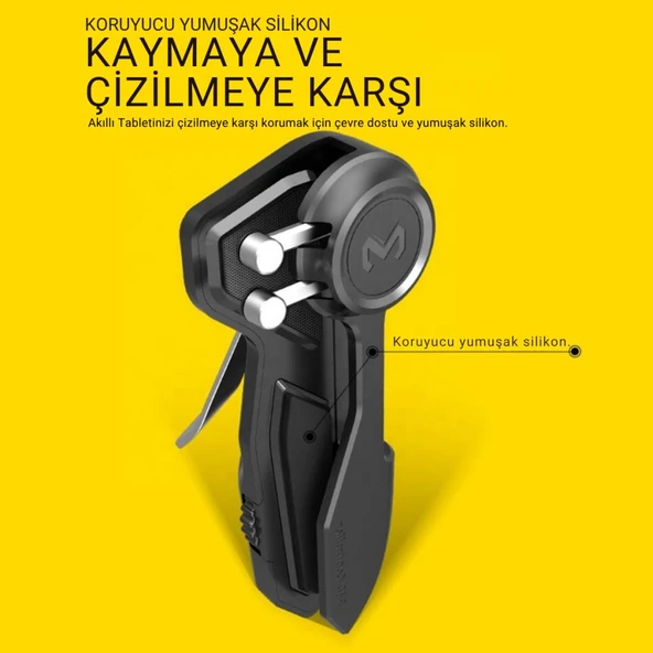 Polham 6 Parmak Tüm Tabletler İle Uyumlu Pubg ve Mobil Oyun Kontrol Adaptörü, Kaymaz Çizmez Joystick - 4