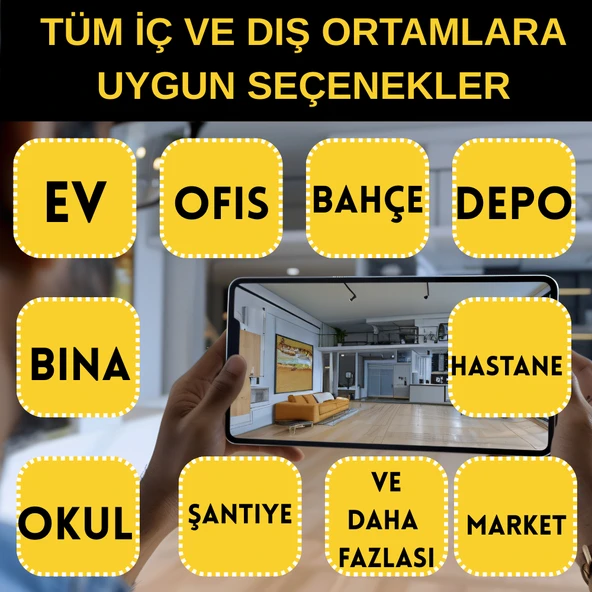 ARNA 10 KAMERALI 5 MP SESLİ WARM LED WATERPROOF 3.6 MM LENS H.265 250 GB HDD DAHİL AHD GÜVENLİK SETİ - ST51025 - 9