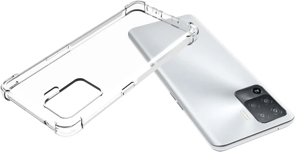 Oppo Reno 5 Lite Uyumlu Darbe Önleyici Sararmaya Dayanıklı Airbag Korumalı Ultra Slim TPU Şeffaf Silikon Kılıf - 3