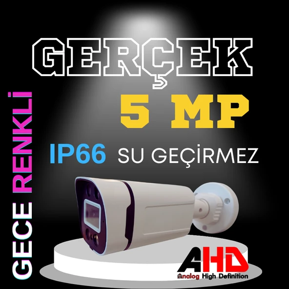 ARNA 10 KAMERALI 5 MP SESLİ WARM LED WATERPROOF 3.6 MM LENS H.265 320 GB HDD DAHİL AHD GÜVENLİK SETİ - ST51032 - 2