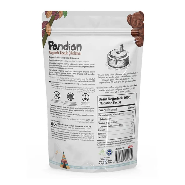 OG Organik Pandian Çikolata 1 Paket 36gr - 2