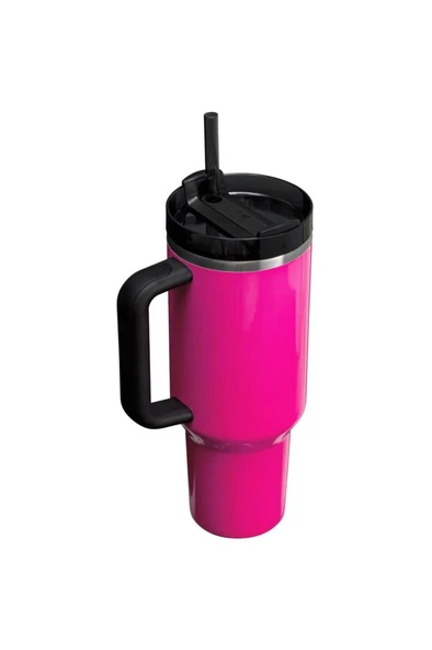 Quencher Pipetli Termos 1,18 Lt Neon Pembe - 2