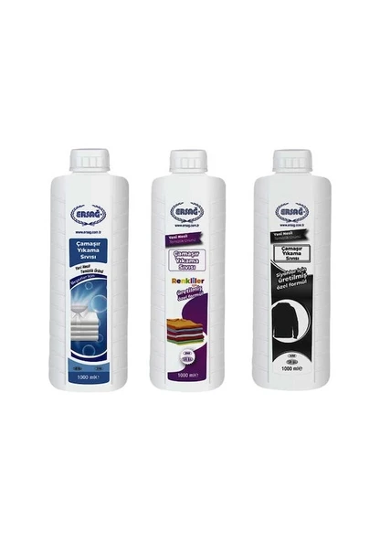 ERSAĞ ÇAMAŞIR YIKAMA SIVISI BEYAZLAR + SİYAHLAR + RENKLİLER İÇİN