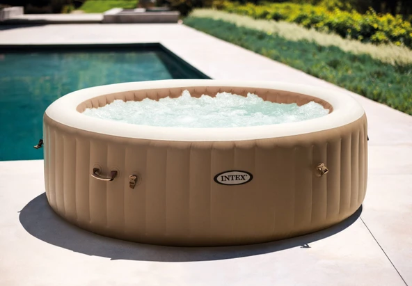 İNTEX 28428EX 6 KİŞİLİK SAHARA YUVARLAK SPA SETİ - 8