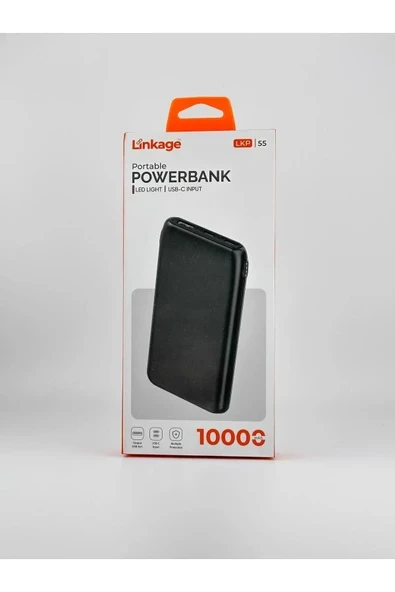 Linkage 10.000mAh 2xUSB-C Girişli USB-A Çıkışlı Taşınabilir Powerbank LKP-55 ürün görseli 1
