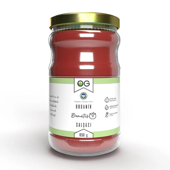 OG Organik Tuzsuz Domates Salçası 650gr