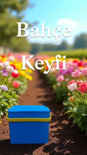 Rainbow 2'li Mavi Pembe Kare Kova Piknik Sepeti Meyve Kovası - 3