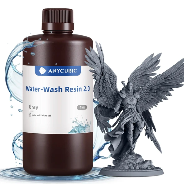 Anycubic Suyla Yıkanabilir Reçine (Water Wash Resin) 1KG