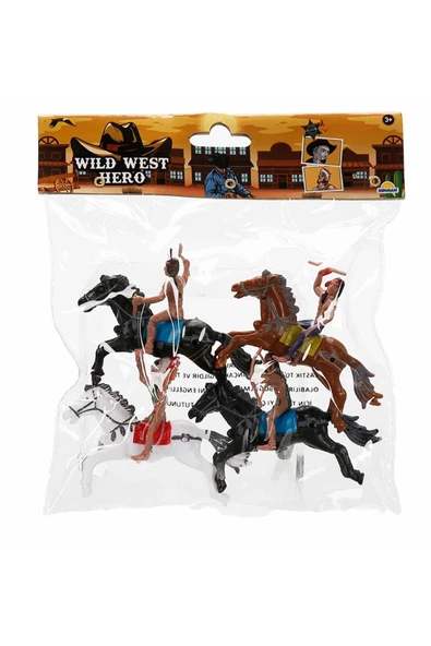 Vahşi Batı Sahneleri İçin En İyi Seçim: Kovboy ve Kızılderili Figürleri Oyun Seti - 6
