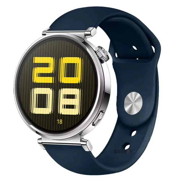 Sneezy Huawei Watch GT5 41mm İle Uyumlu Yumuşak PureLux Soft Silikon Kordon  Lacivert ürün görseli