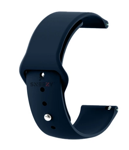 Sneezy Huawei Watch GT5 41mm İle Uyumlu Yumuşak PureLux Soft Silikon Kordon  Lacivert - Resim 4