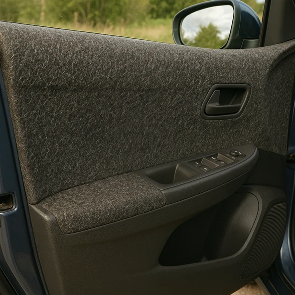 BEYLİNİ Kendinden Yapışkanlı Kapı Kaplaması Keçe Oto Zemin Bagaj Çatı Dayanıklı Uzun Ömürlü Araç Kaplama 3mm