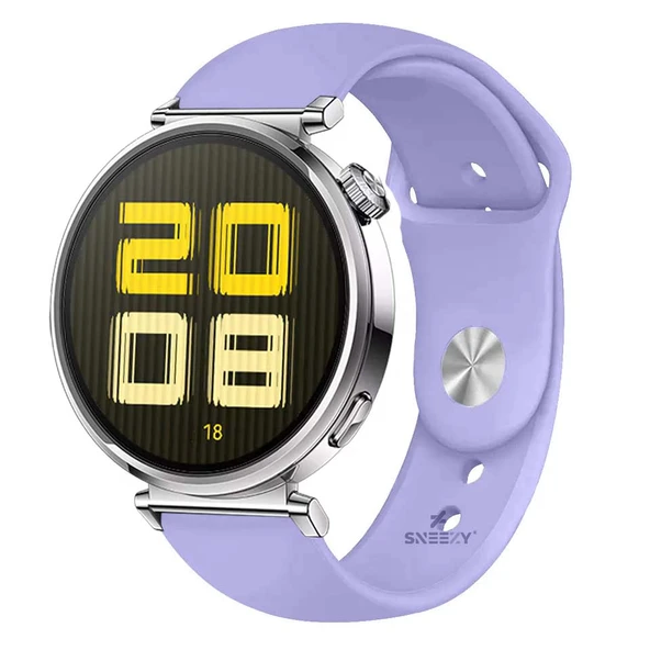 Sneezy Huawei Watch GT5 41mm İle Uyumlu Yumuşak PureLux Soft Silikon Kordon  Light Rose ürün görseli 1