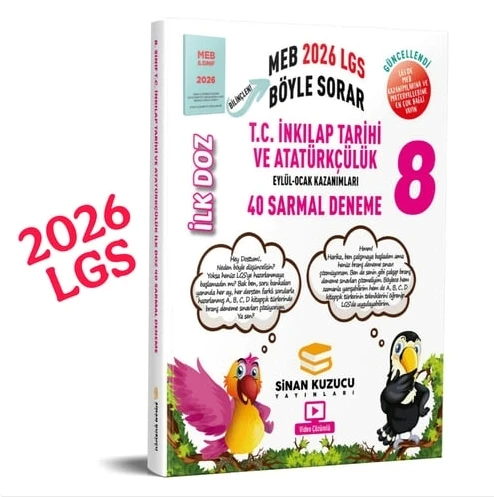 Sinan Kuzucu 8. Sınıf İlk Doz Sarmal Branş Denemeleri İnkılap Tarihi 2026 LGS